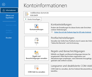 Aufräumen in Outlook